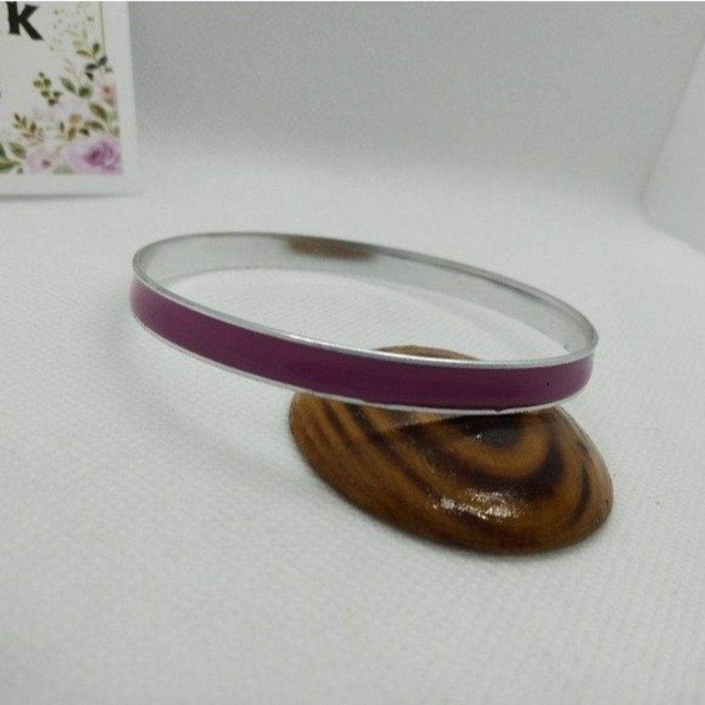 Retro Maroon enamel bracelet